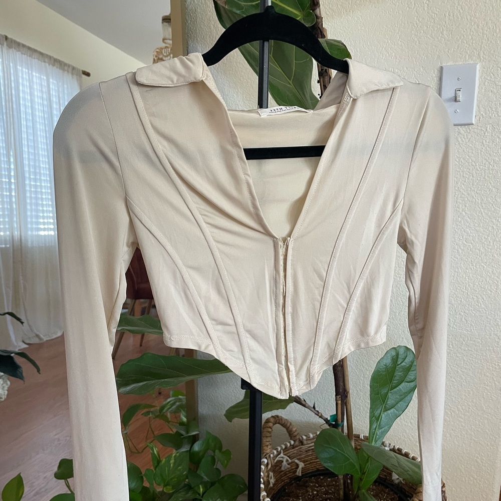 Worn once 12th tribe corset style top Small